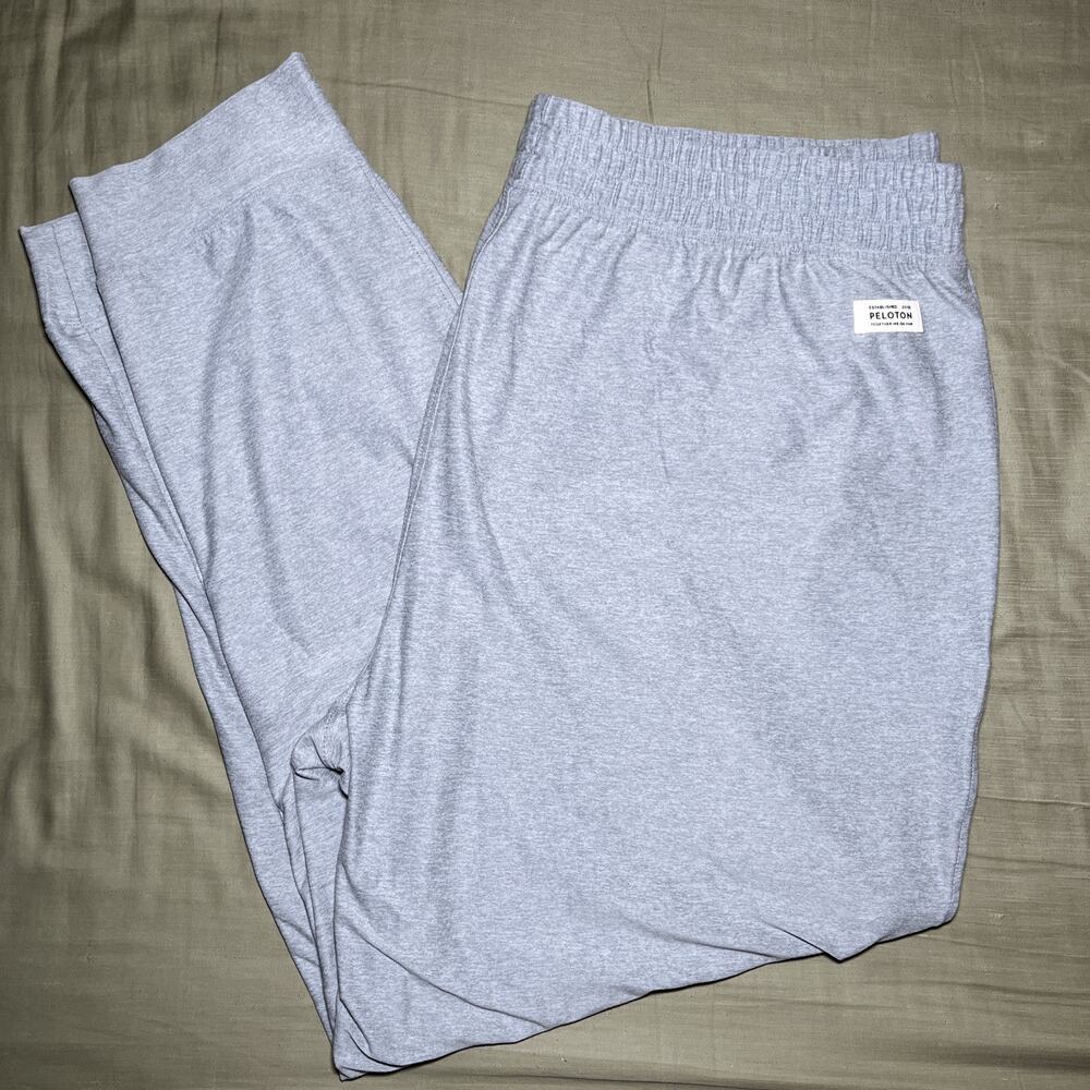 Peloton Joggers XXL 2XL Mens Sweatpants Track Pants Fleece Exercise Stretch Gray